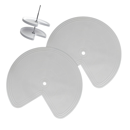 Scrubbable Kitchen Drawer Top For Shifting Plate Soft-Grey