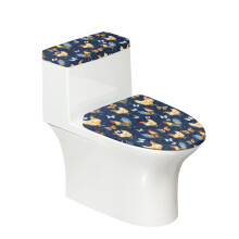 Butterfly Rooster 2-Pack Toilet Lid & Tank Covers with Elastic Edges – Soft, Machine Washable, Fit Most Toilets