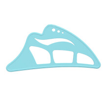 Strumento stencil per ombretto per principianti, assistente per ombretto riutilizzabile con pennello per il trucco, guida per disegnare l'ombretto,