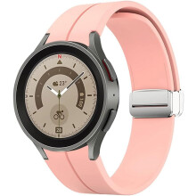Magnetyczny silikonowy pasek kompatybilny z Samsung Galaxy Watch 6/5/4, Watch6Classic, Watch5Pro, Watch4Classic – 20 mm pasek sportowy dla