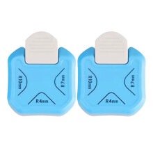 OUNONA2 stk. hjørnestanser, papirhjørneudskærer, rundere stansere til hobbyarbejde, gør-det-selv-hulmaskine, fotoscrapbooking og kortfremstilling