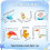 Small Glass Animal Figurines for Home Decor 6 Pcs 1