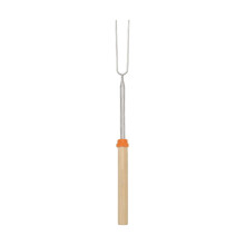 30 Zoll lange, teleskopierbare Marshmallow-Röststäbe für Feuerstelle & Grill – Edelstahl, 12 Farben, U-förmiger Holzgriff – Geeignet für