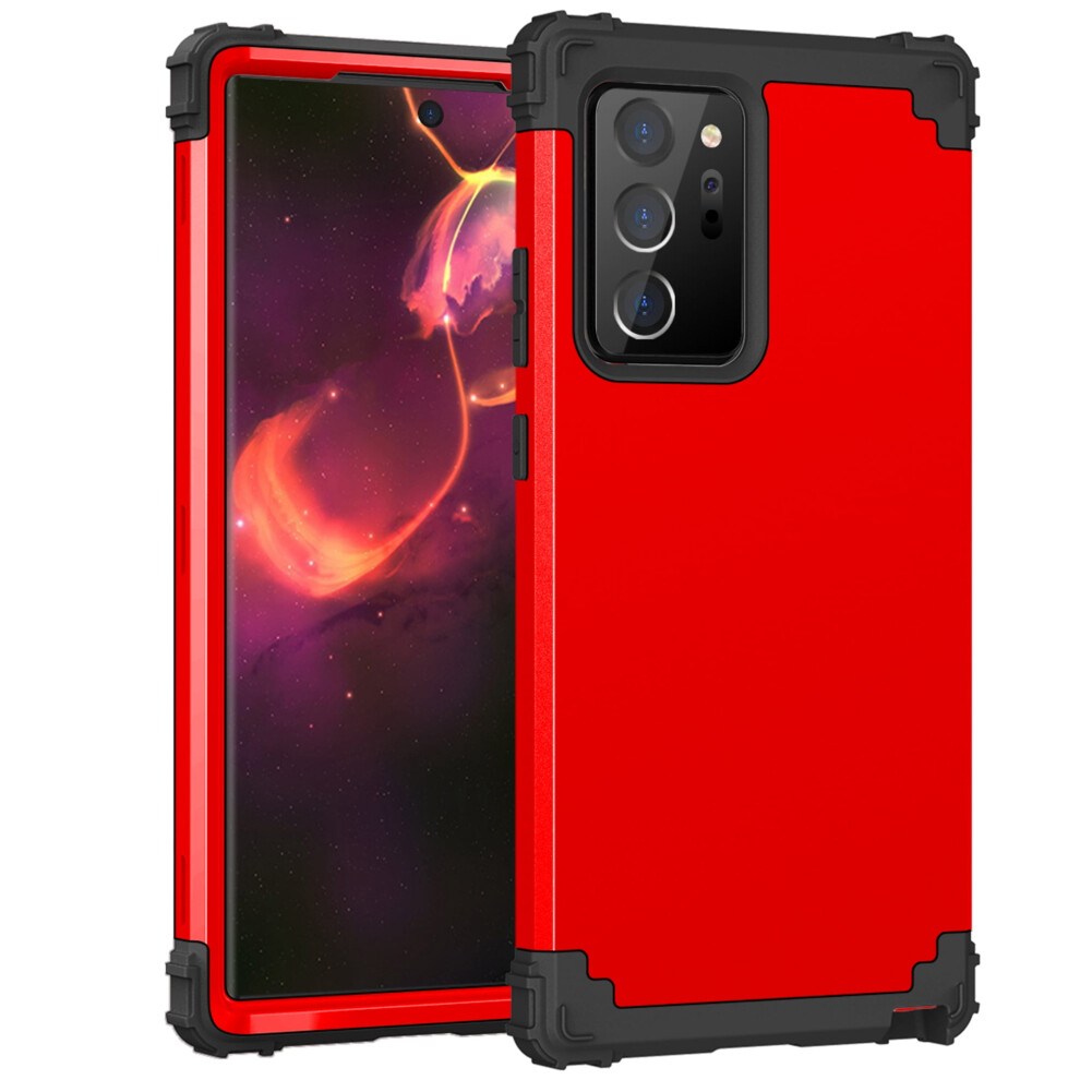 Galaxy Note20 Ultra Case Â Dual-Layer Rugged Shockproof Pc Cover Compatible With Samsung Galaxy Note 20 Ultra 5G, Red 9028731588490