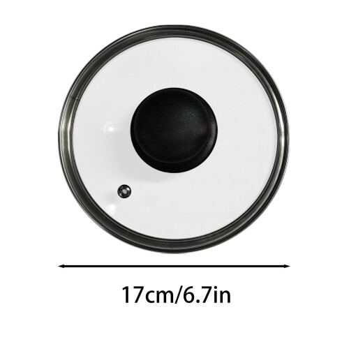 Universal Glass Lid Tempered Cover Sturdy Handle Glass Cookware Solve Pot Lid Replacement Clear View Thickened