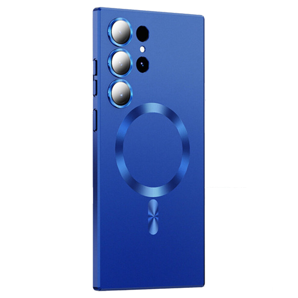 Lightweight Shockproof Magsafe Case For Samsung Galaxy S22 Â Navy Liquid Silicone Tpu Cover Blue 9479868136984