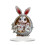 2D Acrylic Easter Bunny Egg Ornament 1