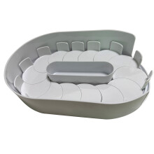360 Rotating Storage Tray Lazy Susan Organizer for Fridge/Countertop – Compatible with Jars, Condiments, Spices – Removable Dividers,