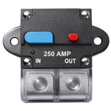 250 Amp High Amp Marine Rated Circuit Breaker for Boat Trolling Motor with Manual Reset , Water Proof, 12V- 48V