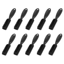 10X Fade Brush Comb Scissors Cleaning Brush Barber Shop Skin Fade Vintage Oil Shape Carving Cleaning Brush