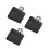 3Pièces Sac En Toile Noir À Plusieurs Compartiments Pour Documents 9