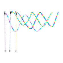 3pcs Rainbow Color Strong Sturdy Portable Home Training for Indoor Cat Wand Toy