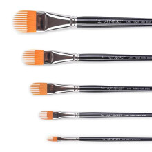 (5/8) ARTSECRET Watercolor Brush 2206 Oval Brush for Gouache Acrylic Landscape Leaf Painting, Nylon Hair Watercolor Paint Brushes Set