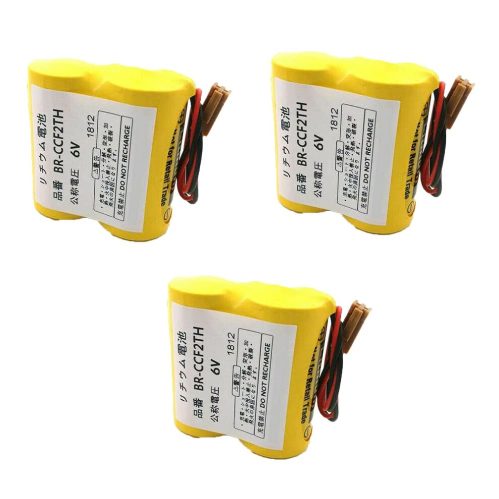 (3Pack) Brccf2th 6V 5000Mah Lithium Plc Battery For Fanuc A98l00010902 A98l00310006 Longlasting Power 9771547568476