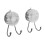 2 Pack Adhesive Hook For Glass Tile Surfaces Without Tool-Clear 1