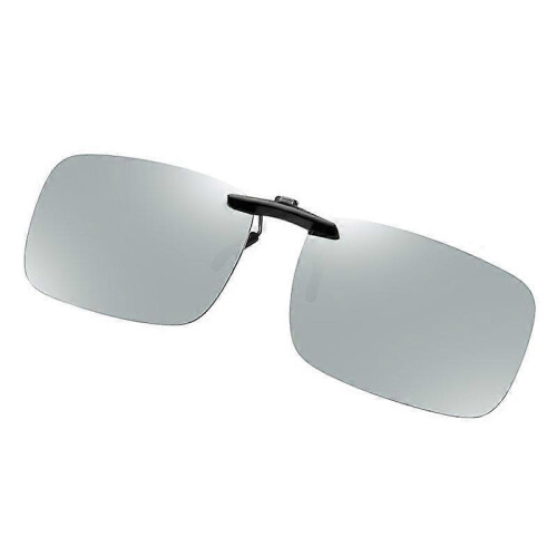 (Silver) Polarized Sunglasses For Spectacle Wearers Oversized Sunglasses With Glasses Case For Men