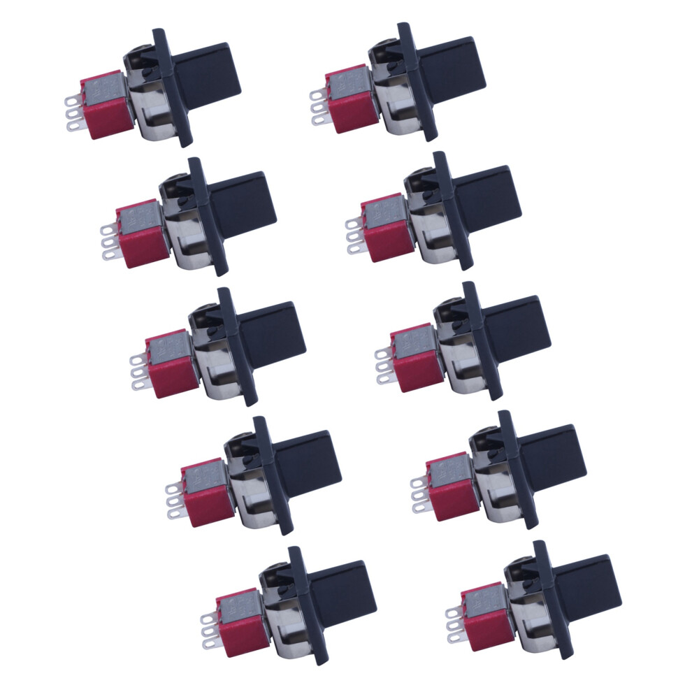 10X Ac 250V/3A 125V/5A Momentary Spdt 3 Positions Toggle T80-R 6033949627728