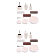 20 Pcs Buffing Pad Polishing Wheel Kits with 6Pcs Rouge Compound with 1/4 Inch Handle