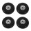 4Set 55X18mm Luggage Suitcase / Inline Outdoor Skate Replacement Wheels Black 1