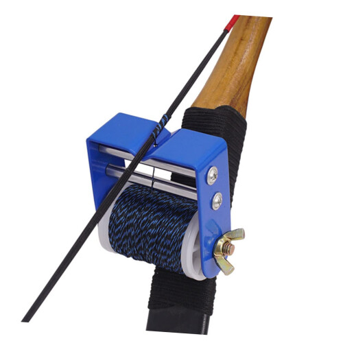 Bow Stringer Tool with Rubber Rollers, Metal Archery Accessory for Recurve and Longbow 1