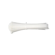 1000 Pack 5 x 200mm White Nylon Cable Ties Zip Ties for Secure Cable Management SelfLocking Design