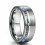 Bague en acier inoxydable argentée et dorée, unisexe, taille 1