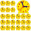 24 Pcs Teaching Clock Kit for Kids, 4 Inch Mini Geared Clocks for Time Telling, Math Development, Yellow Classroom Supplies 1