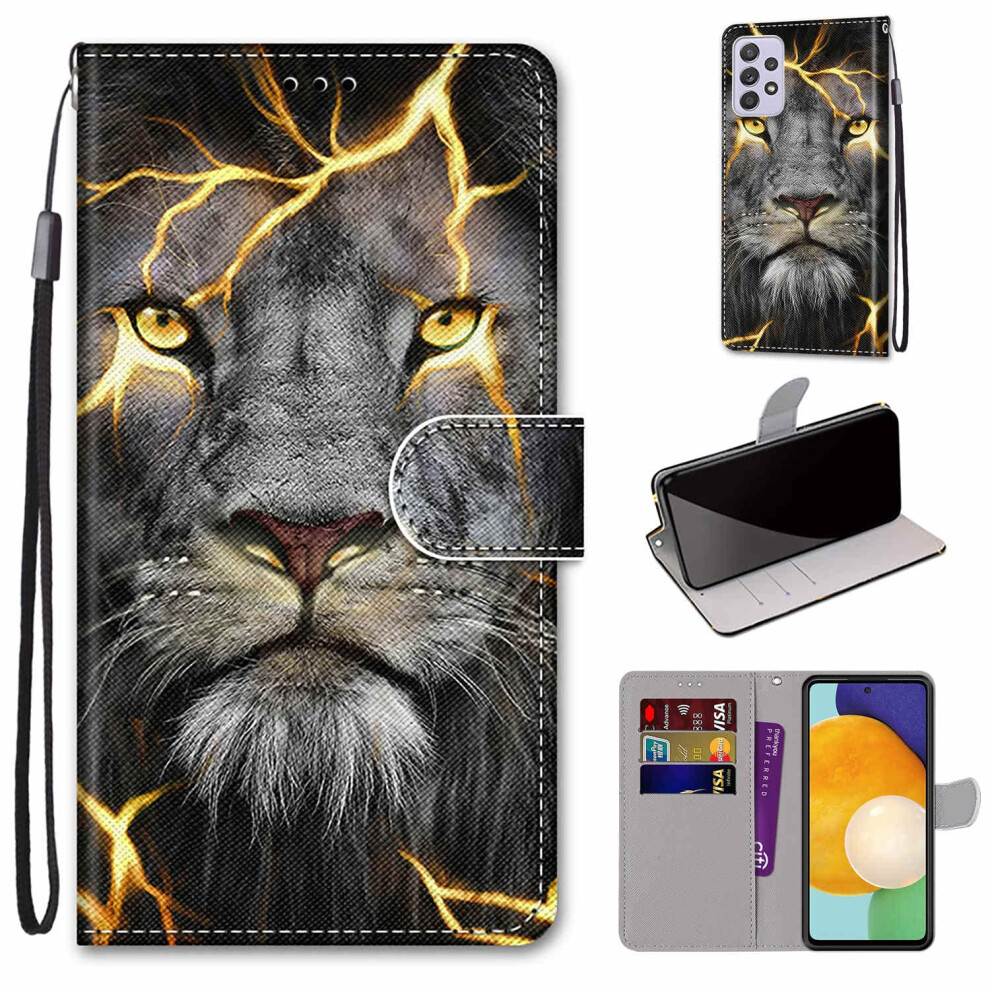 Leather Wallet Case With Card Slots Kickstand Magnetic Closure Full Protection For Samsung Galaxy A33 5G 9771547563549