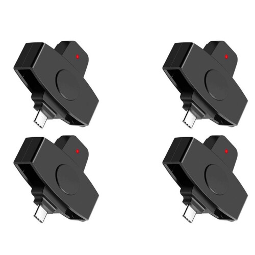 4X CSCR3  CAC Card Reader Type-C Bank Tax Declaration SIM Card/IC Card ID Card Reader