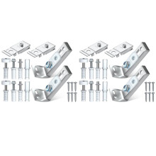 Bifold Door Hardware Kit, 4 Pack Repair Replacement Parts for Bi-Fold Door Sliding Door Closet Door