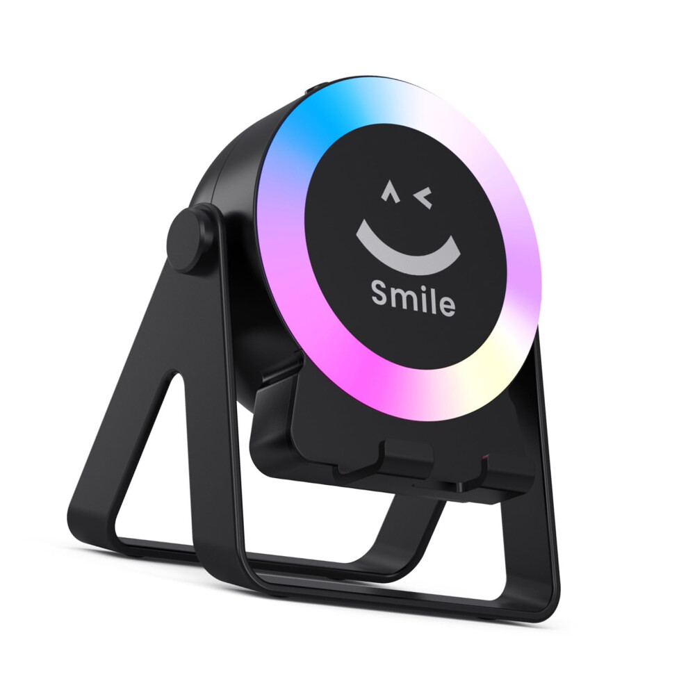 Wireless Charging Phone Stand With BuiltâIn Bluetooth Speaker, 360 Adjustable Rotation And Fast Charging 9092120194289
