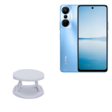 Phone Grip for Infinix Hot 20S, Adjustable Tilt Stand with Secure OneHand Grip, Winter White Finish