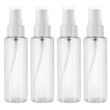 4 Pack 100 ML Clear Plastic Spray Bottles with Fine Mist Sprayer.Refillable & Reusable Bottles for Essential Oils