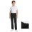 Boys' Stretch Chino Pants with Pockets – Pull-On School Uniform Pants, Black, Ages 13–14 1