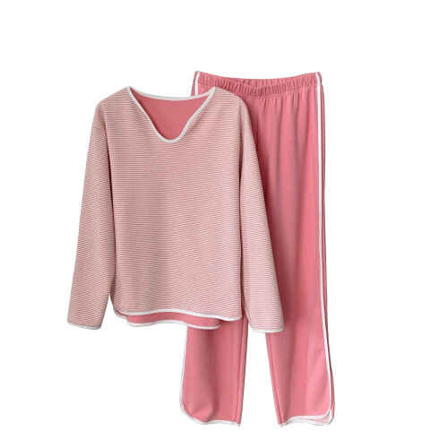 Unisex Scrubs Set Pink Solid Color Short Sleeve Long Pants