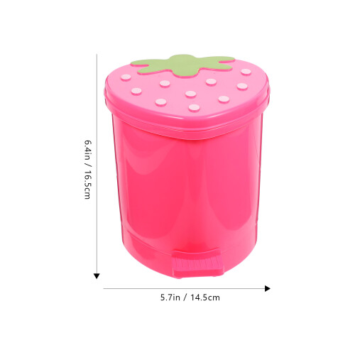 Countertop Plastic Swing Lid Mini Prullenbak Voor Auto 1