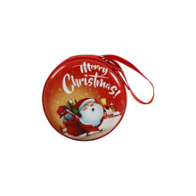 Weihnachtliches Münzportemonnaie aus Blech für Kinder mit Cartoon-Motiv, langlebig, zur Aufbewahrung geeignet