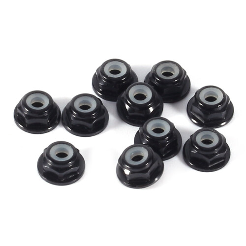 Anodize Self-Lock 10pcs Nylon Lock Nut, Durable Lock Nut, for Industry Industry Tool Hex Lock Nut 4 Size