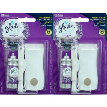 2 x Glade Touch & Fresh Holder + 12ml Refill - Lavender