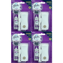 4 x Glade Touch & Fresh Holder + 12ml Refill - Lavender