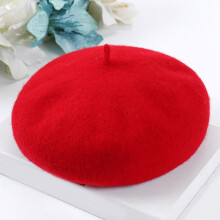 Baretové klobouky, francouzské stylové čepice Beanie pro ženy, nové jednobarevné nastavitelné vlněné barety, teplé vlněné čepice na