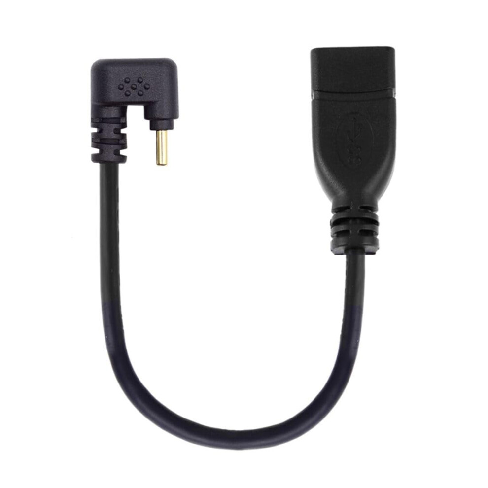 Cy Usb-C Usb 3.1 Type-C Male To Usb 3.0-A Female 10Gbps Otg Data Power Cable Opposite U Shape Back Angled 9028731031347