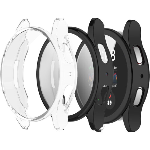 Compatível com Samsung Galaxy Watch7 44mm/40mm – Protetor de tela e capa protetora em TPU macio