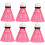 6 Pack Pink Badminton Shuttlecocks for Indoor Training 1