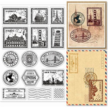 Transparente Briefmarken für Kartenherstellung, Scrapbooking und DIY-Bastelarbeiten – Kompatibel mit allen gängigen Stempelkissen