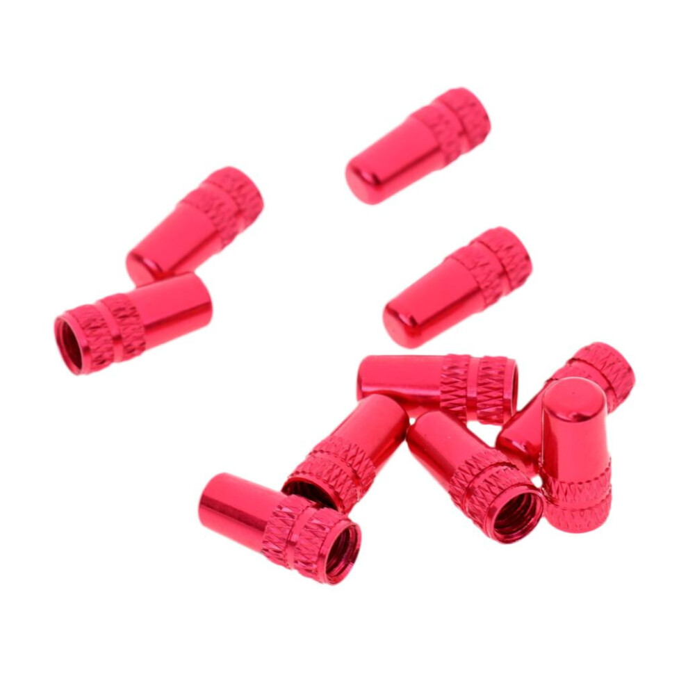 10Pcs Road Bike Mouth Cover French Tire Rims Stem - As Described Red 9028731032139