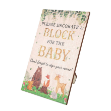 Babyshower spelletjes, houten babybordje, jongen/meisje babyshower spelletjes, gender reveal party cadeautjes, babyshower prijzen