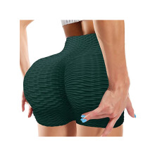 DODOING Dame Højtaljede Yogabukser Butt Lifting Tights Mavekontrol Løbeshorts, Sort
