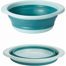 Retractable basin, collapsible basin, Multifunctional Medium Collapsible Round Dish Bowl, Space-saving Portable Collapsible Bowl for Washing Vegetable
