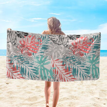 Paasdecoratie strandhanddoeken – 76 x 152 cm microvezel, zandbestendig, lichtgewicht, kleurrijk, multifunctionele handdoek voor op reis, bij het